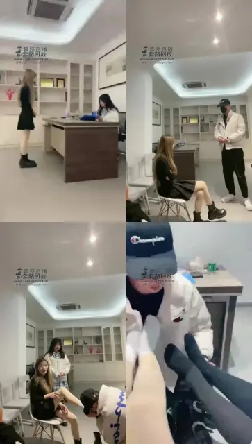 【哆哆s】办公室剧情,老板沦落成下属和秘书的擦鞋器,精神控制洗脑变成狗!