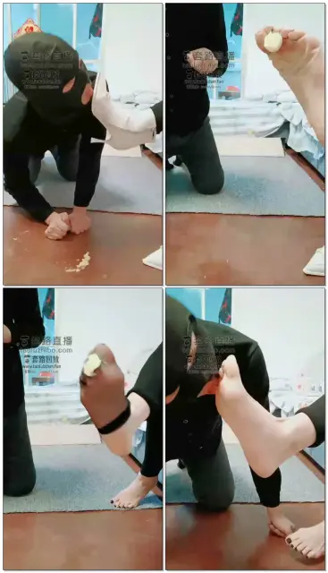 【BIBI团】脚喂食