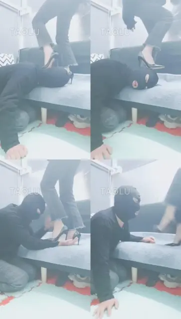 【灵竹】舔高跟鞋，深喉