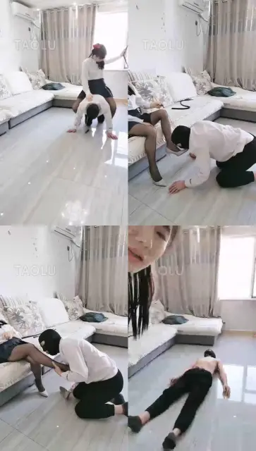 【媛媛】骑马踩踏耳光鞭打踩踏