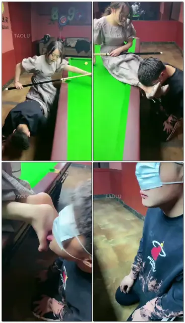 【逗逗】和朋友打台球找个私教敢猥琐我?妈的狠调!