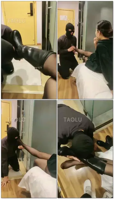 【北京嘉文s】调教小白狗第一次舔靴,舔脚