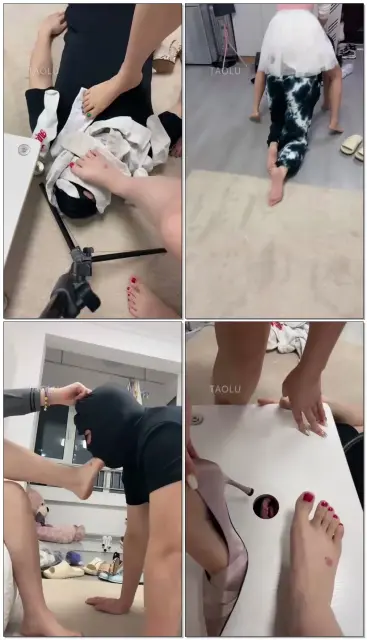 【s绵绵兔&美彤S】棉袜窒息，和闺蜜一起玩贱狗，杨伟狗子