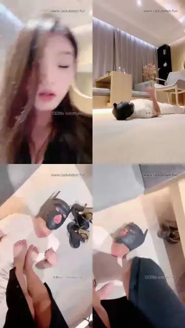 【苏苏】喝完酒调教贱货全体重踩踏