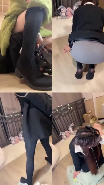 【橘子没熟】长靴暴打小母狗被打哭