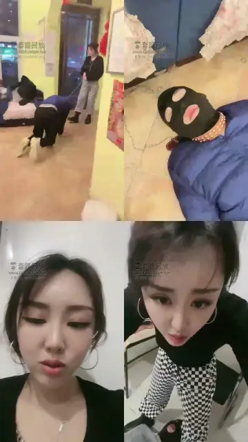 【小祖宗】室外调教在宾馆前台舔鞋底