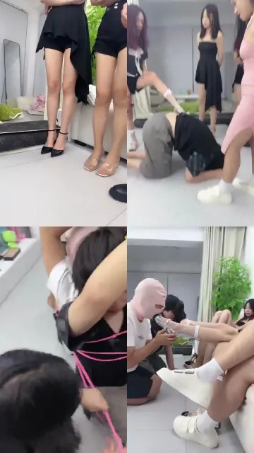 【狗哥】一群学生模特调教我