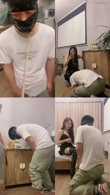 【不知名美女】舔高筒靴踢蛋