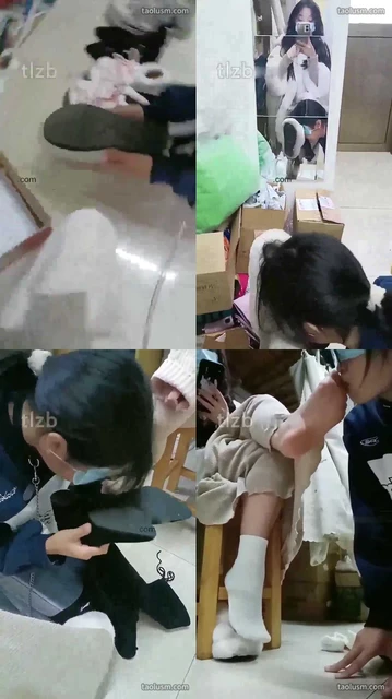 【爱可】女奴看到素人学姐鞋子脏了