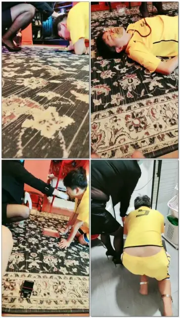 【圈养基地】主人厕狗黄金面膜,圣水饮料