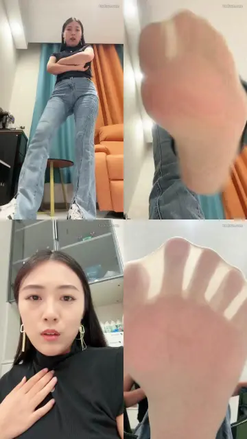 【雅妈】第一视角牛仔裤胯下羞辱！