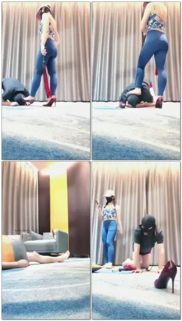 【长沙小雪S】瑜伽服调教