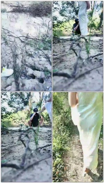 【长沙小雪S】贱货户外吓到阳痿脚沾沙子舔干净（上）