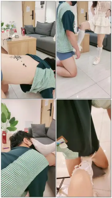 【蓝蓝大s】调教滴蜡踩射