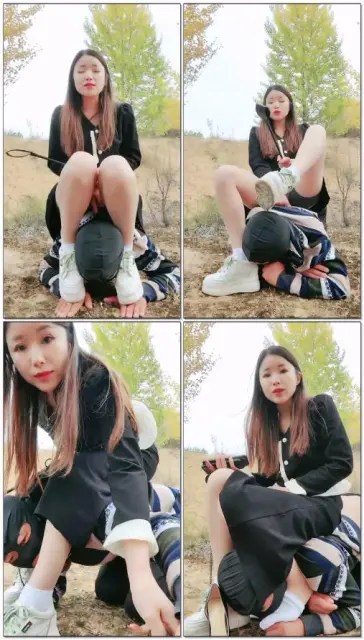 【女s榆林默主】户外带狗调教