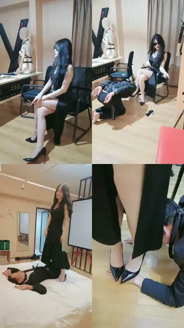 【初恋】超美车模让车主做狗