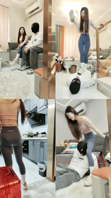 【嘉妮】小白鞋白袜跳踩/揪耳朵/气味辱/骑马