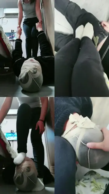 【晓安公主】TJ白袜闻档足交牛仔裤红绿灯仙气憋精窒息