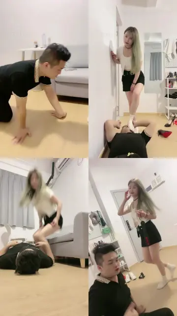 【辣妈】双S-黑丝白袜踩踏/当脚垫/骑马/揪耳朵