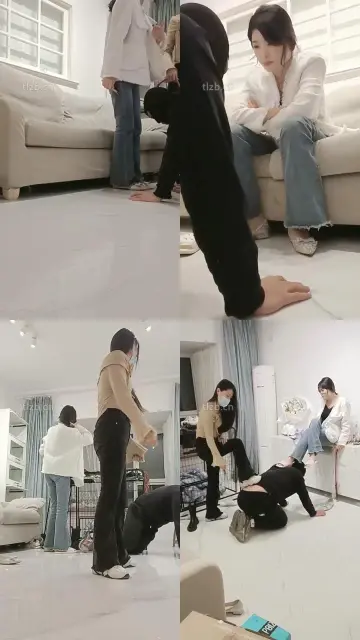 【玥悦】双S-连环耳光抽/鞭打/骑马舔脚舔鞋【双视角版】