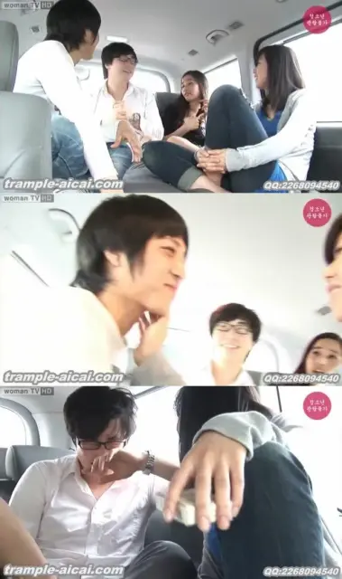 【韩国fetishwoman】车内恋足游戏