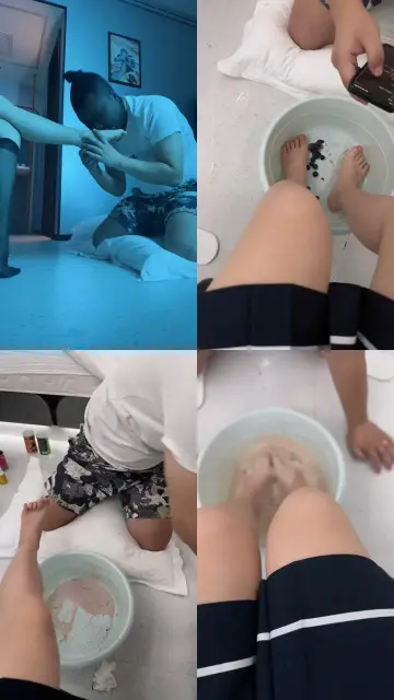 【小小】黑丝美腿诱惑/伺候沐足