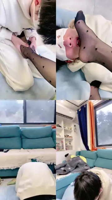 【小月神】小奶狗黑丝玉足狂舔