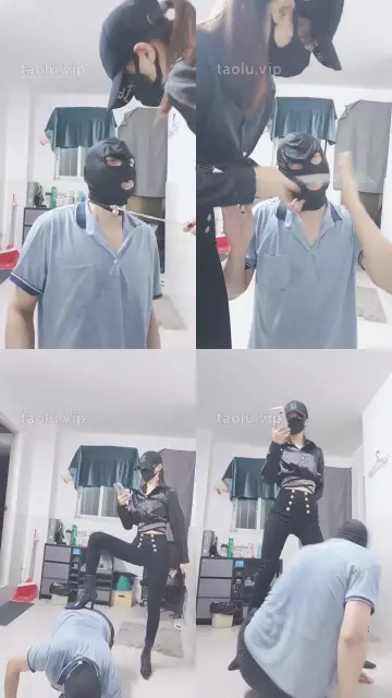 【美娜格格】性感女神暴打老狗-骑马踩踏鞭打/转胯踩狗爪/踢踹