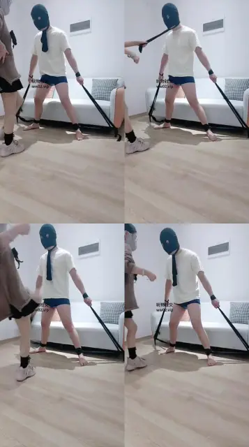 【音音】运动鞋黑棉袜连环踢裆【完整版】