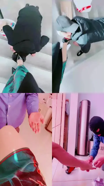 【媚朵】旗袍女S楼道调奴舔脚踩狗爪