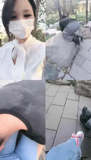 【楼遥】户外公园-骑狗/运动鞋白袜闻舔