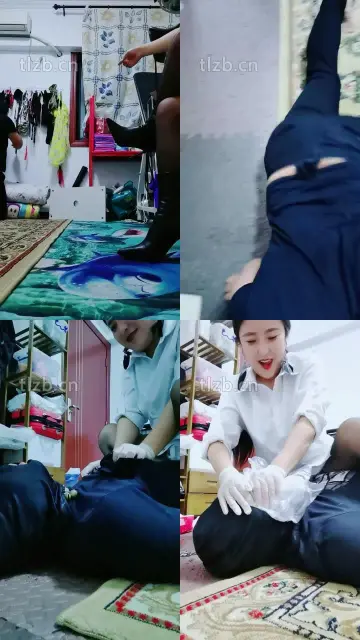 【西安欣】镜前骑马/舔短靴黑丝/踩踏/窒息