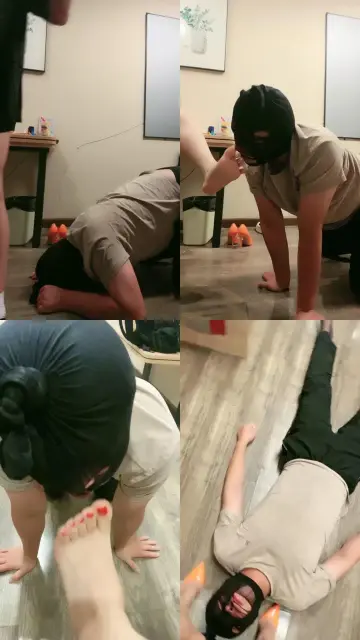 【颜值】跪舔脏鞋闻臭袜/全体重踩踏/赏赐圣水