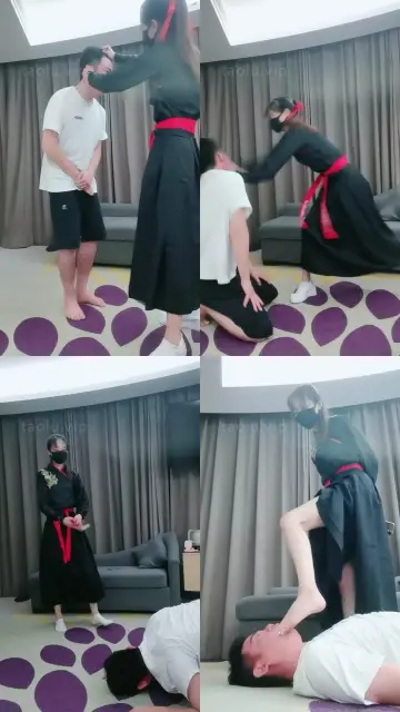 【美娜格格】汉服诱惑-揪耳朵/手脚耳光/深喉/踢踹/踩踏骑马