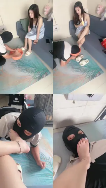 【木子大大】伺候洗脚/吮吸脚趾