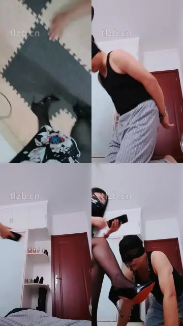 【魅影女神】黑丝高跟踩虐锁久了的狗