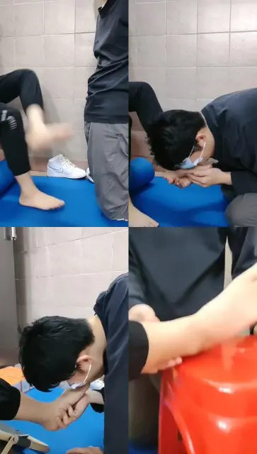 【奇了怪】裸足踩虐恋足舔