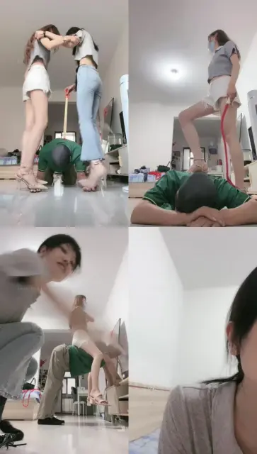 【桃妖】双S暴力调-碾抽狗爪/踩踏踢裆/双人骑马