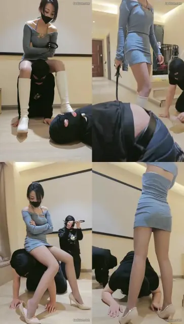 【稚惜】虐双奴-长靴踩/骑狗脖/掐乳提档/抢圣水喝