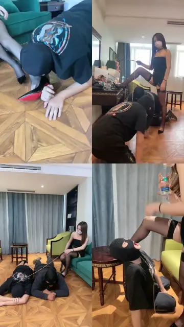 【乔艾丝】车模S-双奴争宠-鞭打/转胯踩踏