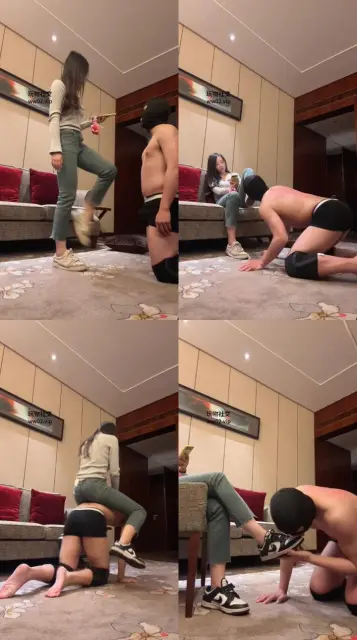 【缈缈】换两双运动鞋踩踏踢踹/原味船袜辱