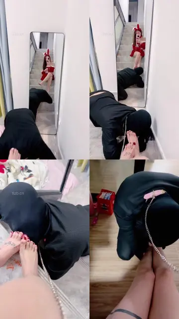 【小软】圣诞女郎-美腿诱惑恋足舔