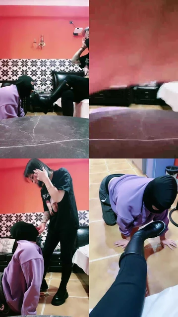 【兰昕】惩罚靴奴踩踏耳光