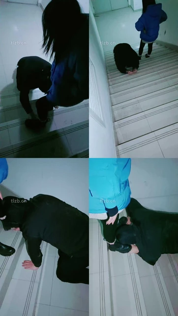 【芷镜小主】楼梯间短靴棉袜踩狗