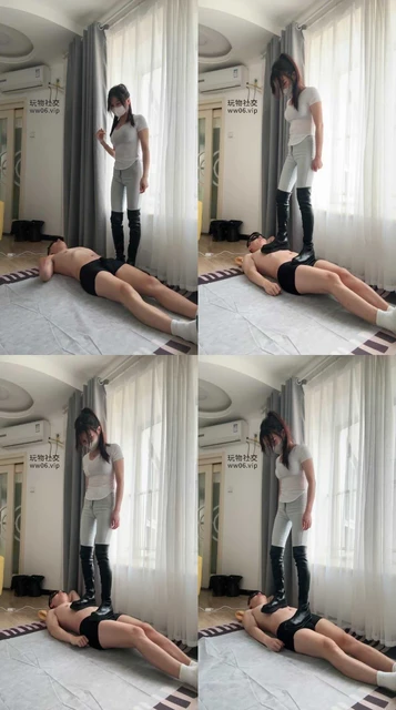 【捷西】长靴 女神全体重踩踏