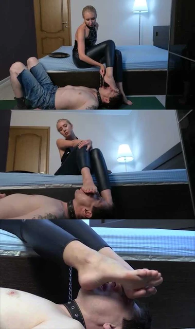 【欧美女王】喝女大学生Mimi的浓痰吃她搓下来的脚皮!连脚后跟的泥都舔了!