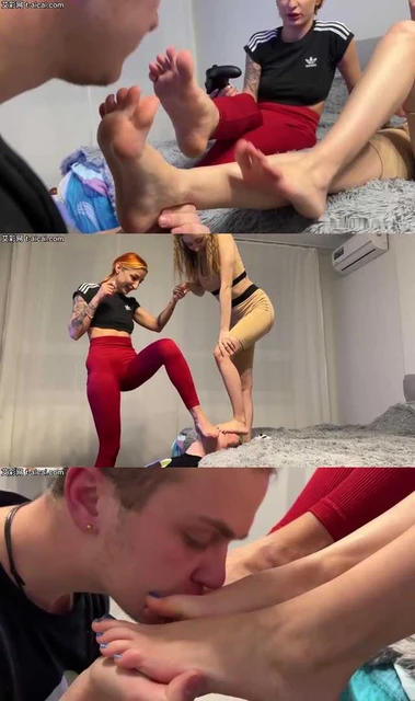 【欧美女王】PP-被新人电竞美女臭棉袜脚踩着脸打游戏!脸被踩扁在白嫩汗脚之下