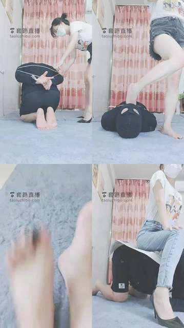 【灵竹】捆绑强制虐奶狗