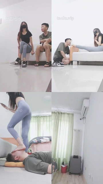 【美娜格格】剧情-弟弟的怪癖-脚耳光/闻白袜/深喉/全体重踩