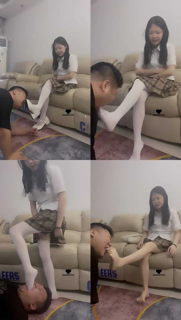 【安七】脏鞋白丝诱惑调奴隶